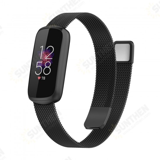 Magnetic Metal Watch Band Strap Replacement for Fitbit Luxe