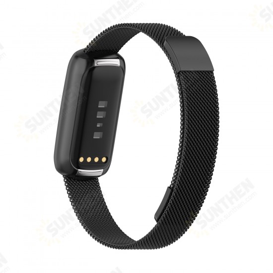 Magnetic Metal Watch Band Strap Replacement for Fitbit Luxe