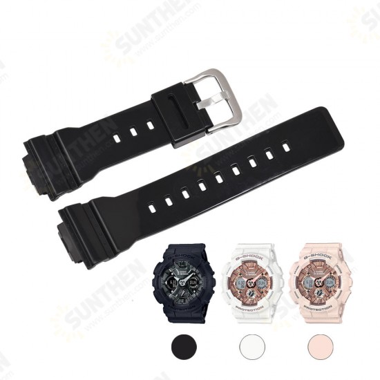 Men Women Universal 16mm PU Watch Band for CASIO G-shock Series