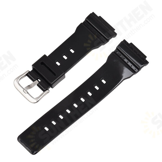 Men Women Universal 16mm PU Watch Band for CASIO G-shock Series