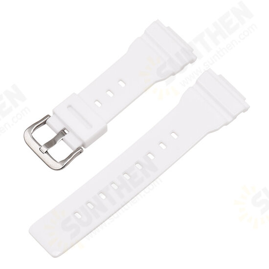 Men Women Universal 16mm PU Watch Band for CASIO G-shock Series