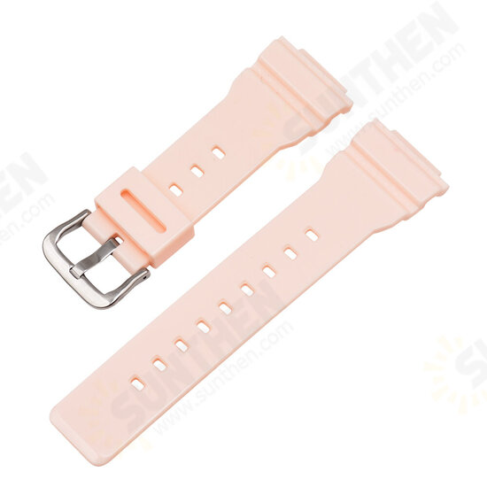 Men Women Universal 16mm PU Watch Band for CASIO G-shock Series