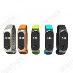 Metal Carbon Fiber Replacement Wrist Strap Wristband Bracelet for Xiaomi Miband 2