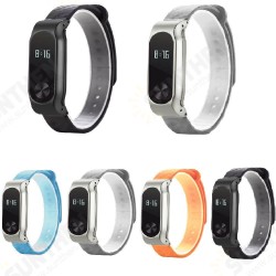Metal Carbon Fiber Replacement Wrist Strap Wristband Bracelet for Xiaomi Miband 2