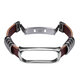 Metal Shell Retro Four Rings Embossed Butterfly Buckle Replacement Strap Smart Watch Band For Xiaomi Mi Band 5 Non-original