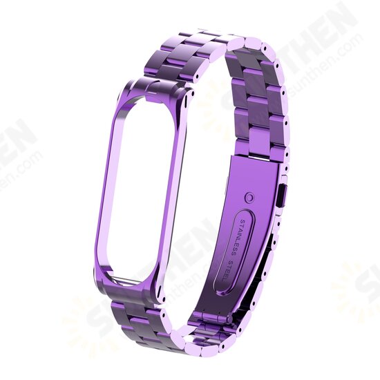Metal Steel Watch Band Replacement Watch Strap for Xiaomi mi band 3/4 Smart Watch Non-original