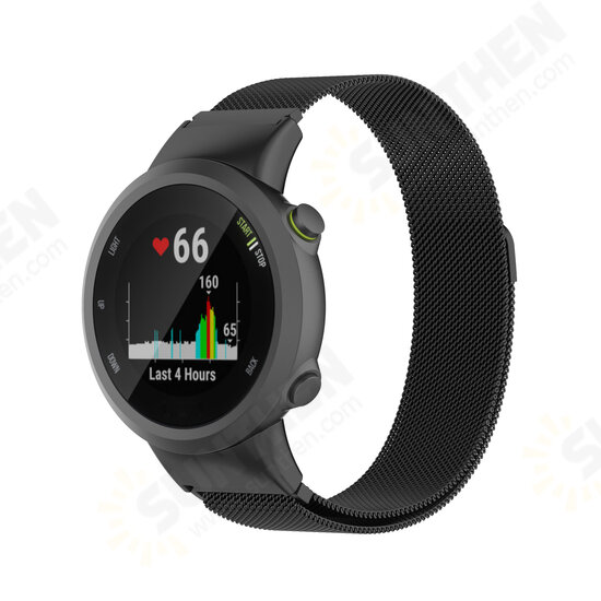 Metal Mesh Belt Replacement Strap Smart Watch Band For Garmin Forerunner 45/45S Metal Mesh Belt Replacement Strap Smart Watch Band For Garmin Forerunner 45/45S