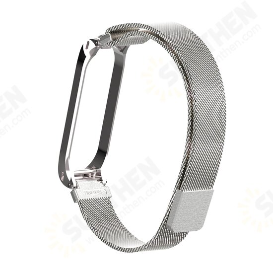 Stainless Steel Watch Band for Xiaomi mi band 3/4 Smart Watch Non-original