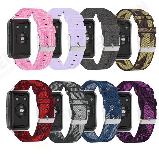 Multi-color Nylon Braided Replacement Strap Smart Watch Band For HuWatch Fit Multi-color Nylon Braided Replacement Strap Smart Watch Band For HuWatch Fit