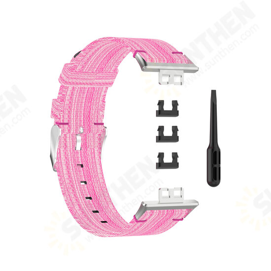 Multi-color Nylon Braided Replacement Strap Smart Watch Band For HuWatch Fit Multi-color Nylon Braided Replacement Strap Smart Watch Band For HuWatch Fit