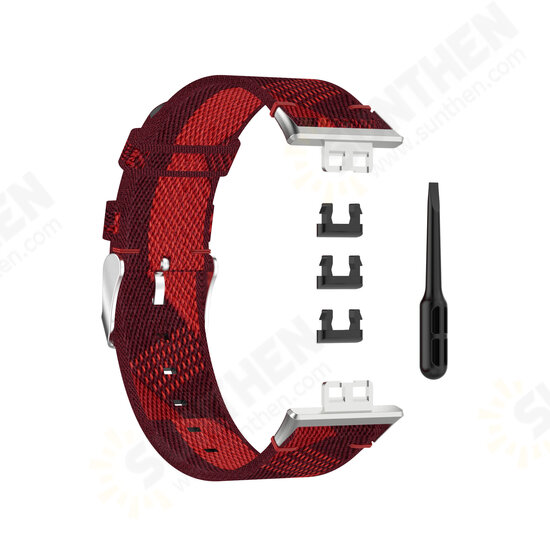 Multi-color Nylon Braided Replacement Strap Smart Watch Band For HuWatch Fit Multi-color Nylon Braided Replacement Strap Smart Watch Band For HuWatch Fit