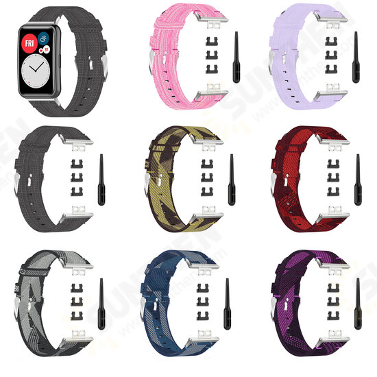 Multi-color Nylon Braided Replacement Strap Smart Watch Band For HuWatch Fit Multi-color Nylon Braided Replacement Strap Smart Watch Band For HuWatch Fit