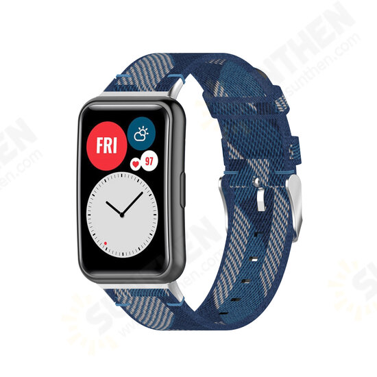 Multi-color Nylon Braided Replacement Strap Smart Watch Band For HuWatch Fit Multi-color Nylon Braided Replacement Strap Smart Watch Band For HuWatch Fit
