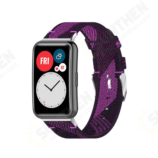 Multi-color Nylon Braided Replacement Strap Smart Watch Band For HuWatch Fit Multi-color Nylon Braided Replacement Strap Smart Watch Band For HuWatch Fit