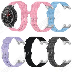 Multi-color Nylon Canvas Replacement Strap Smart Watch Band For Amazfit T-Rex Multi-color Nylon Canvas Replacement Strap Smart Watch Band For Amazfit T-Rex