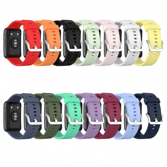 Multi-color Silicone Replacement Strap Smart Watch Band For HuWatch Fit