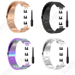 Multi-color Stainless Steel Replacement Strap Smart Watch Band For HuWatch Fit Multi-color Stainless Steel Replacement Strap Smart Watch Band For HuWatch Fit