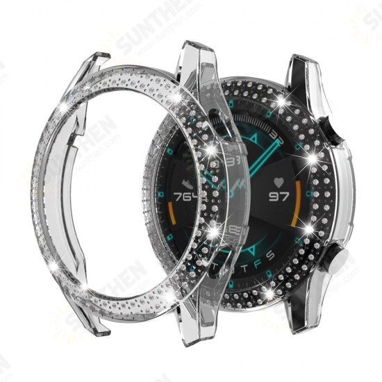 PC Crystal Watch Case Cover Screen Protector for HuGT2 46MM Smart Watch