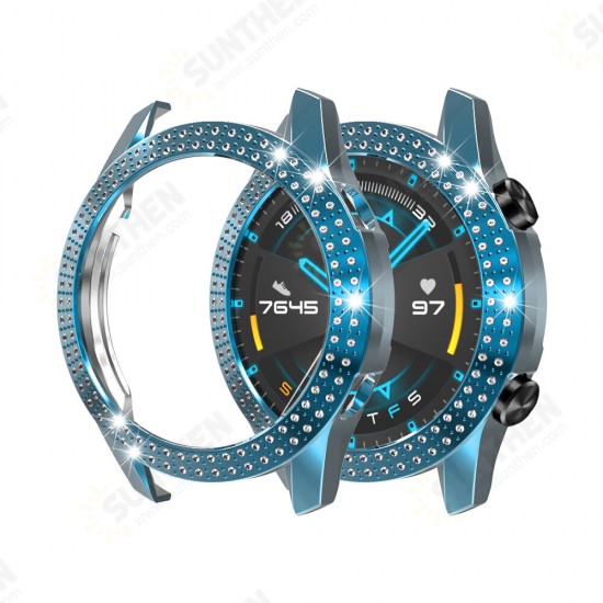 PC Crystal Watch Case Cover Screen Protector for HuGT2 46MM Smart Watch