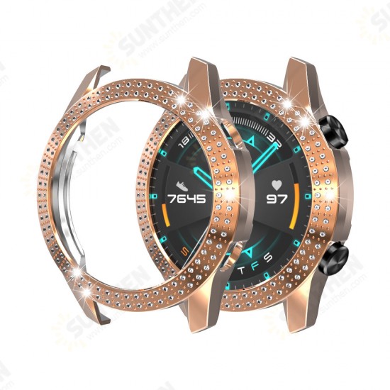 PC Crystal Watch Case Cover Screen Protector for HuGT2 46MM Smart Watch