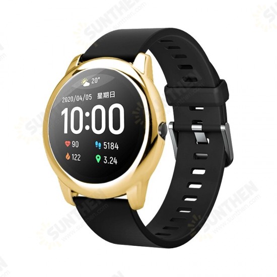 PC Metal Watch Case Cover Screen Protector for LS05 Solar Smart Watch