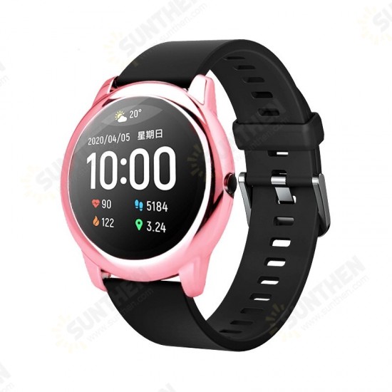 PC Metal Watch Case Cover Screen Protector for LS05 Solar Smart Watch