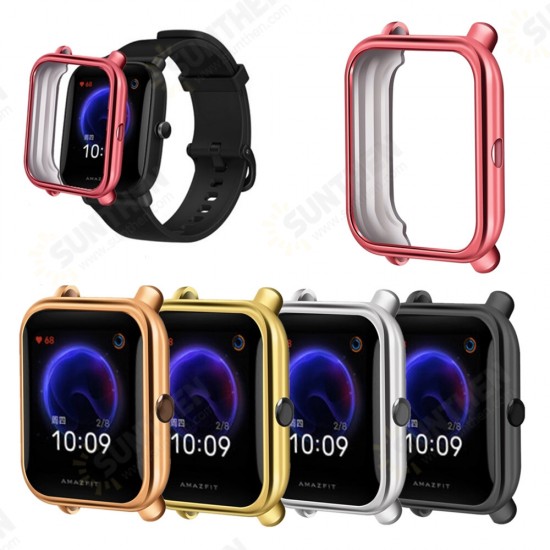 PU Watch Case Cove Screen Protector for Amazfit POP Smart Watch
