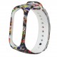 Painted Pattern Replacement Silicone Watch Band Strap for Xiaomi Band 4&3 Smart Watch Band Non-original