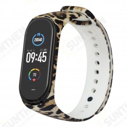 Painted Pattern TPE Watch Strap Replacement Watch Band for Xiaomi mi band 5 Non-original