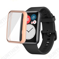 Plating Anti-Scratch Shockproof Transparent Soft TPU Watch Case Cover for HuWatch FIT Plating Anti-Scratch Shockproof Transparent Soft TPU Watch Case Cover for HuWatch FIT