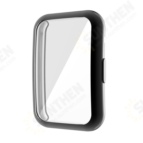 Plating Anti-Scratch Shockproof Transparent Soft TPU Watch Case Cover for HuWatch FIT