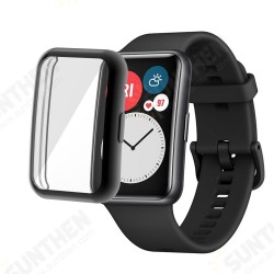 Plating Anti-Scratch Shockproof Transparent Soft TPU Watch Case Cover for HuWatch FIT Plating Anti-Scratch Shockproof Transparent Soft TPU Watch Case Cover for HuWatch FIT