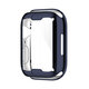 Plating Shockproof Anti-Scratch Soft TPU + HD Clear Tempered Glass Full Cover Watch Case Cover for Apple Watch S7 41mm/ 45mm