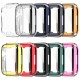 Plating Shockproof Anti-Scratch Soft TPU + HD Clear Tempered Glass Full Cover Watch Case Cover for Apple Watch S7 41mm/ 45mm