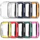 Plating Shockproof Anti-Scratch Soft TPU + HD Clear Tempered Glass Full Cover Watch Case Cover for Apple Watch S7 41mm/ 45mm