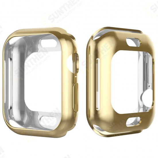 Plating Soft TPU Watch Cover For Apple Watch Series 4 40mm/44mm