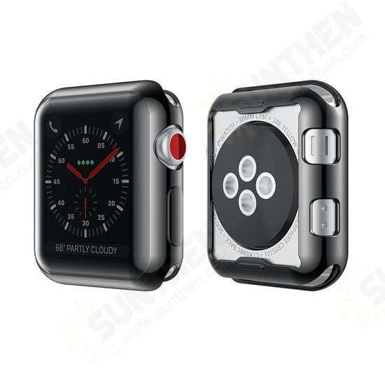 Plating TPU Watch Protective Case For Apple Watch Series 3 38mm/42mm