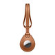 Portable Long Strap PU Leather Protective Cover Sleeve for Apple Airtags bluetooth Tracker