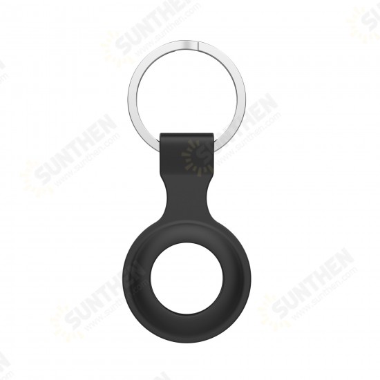 Portable Pure Silicone Protective Cover Sleeve for Apple Airtags bluetooth Tracker