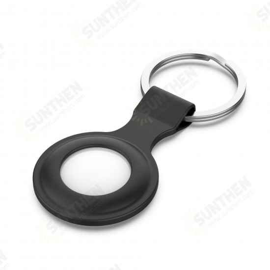 Portable Pure Silicone Protective Cover Sleeve for Apple Airtags bluetooth Tracker
