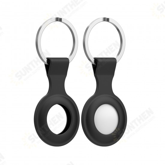 Portable Pure Silicone Protective Cover Sleeve for Apple Airtags bluetooth Tracker