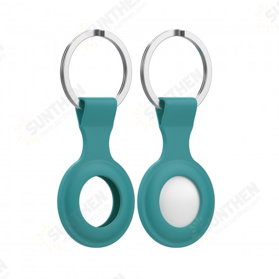 Portable Pure Silicone Protective Cover Sleeve for Apple Airtags bluetooth Tracker