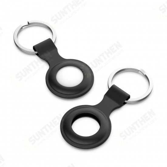 Portable Pure Silicone Protective Cover Sleeve for Apple Airtags bluetooth Tracker
