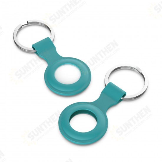 Portable Pure Silicone Protective Cover Sleeve for Apple Airtags bluetooth Tracker