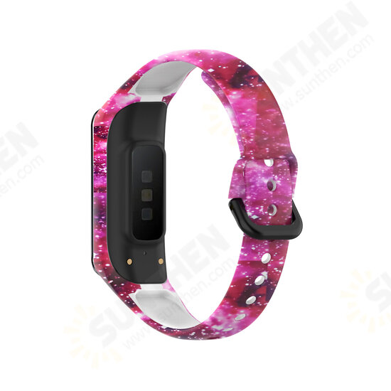 Printed Pattern Stainless Steel Buckle Smart watch Band Replacement Strap For Samsung Galaxy Fit 2 Printed Pattern Stainless Steel Buckle Smart watch Band Replacement Strap For Samsung Galaxy Fit 2