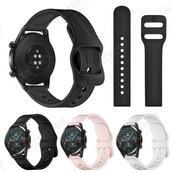 Pure Color Silicone Watch Band Replacement Watch Strap for HuGT2 Smart Watch