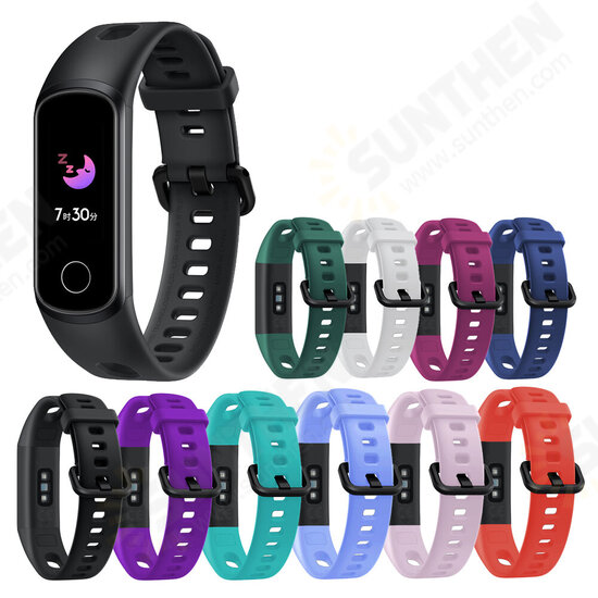 Pure Color Soft Silicone Watch Band Strap Replacement for HuHonor Band 5i