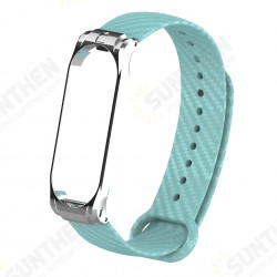 Replacement Carbon Fiber Decoration TPU Watch Band for Xiaomi Mi Band 4 Smart Watch Non-original Replacement Carbon Fiber Decoration TPU Watch Band for Xiaomi Mi Band 4 Smart Watch Non-original