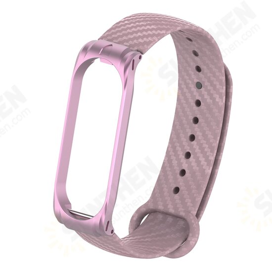 Replacement Carbon Fiber Decoration TPU Watch Band for Xiaomi Mi Band 4 Smart Watch Non-original Replacement Carbon Fiber Decoration TPU Watch Band for Xiaomi Mi Band 4 Smart Watch Non-original