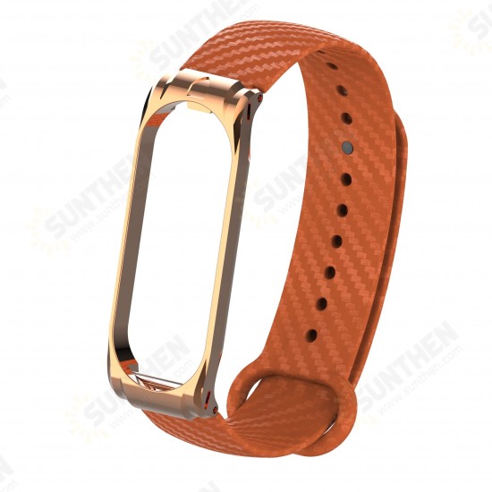 Replacement Carbon Fiber Decoration TPU Watch Band for Xiaomi Mi Band 4 Smart Watch Non-original Replacement Carbon Fiber Decoration TPU Watch Band for Xiaomi Mi Band 4 Smart Watch Non-original
